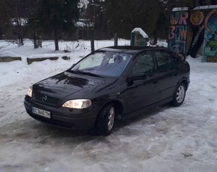 Черный Опель Астра, объемом двигателя 1.6 л и пробегом 290 тыс. км за 3350 $, фото 1 на Automoto.ua