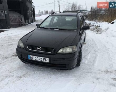 Черный Опель Астра, объемом двигателя 2.2 л и пробегом 350 тыс. км за 2800 $, фото 1 на Automoto.ua