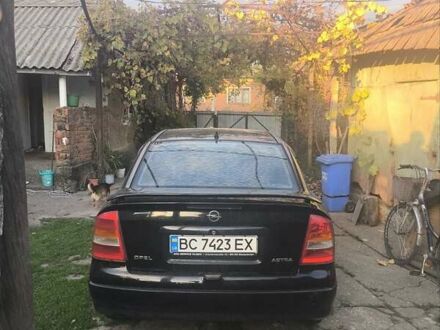 Опель Астра 2003 в Виноградове на Automoto.ua Черный Опель Астра, объемом двигателя 1.4 л и пробегом 250 тыс. км за 1800 $, фото 1 на Automoto.ua