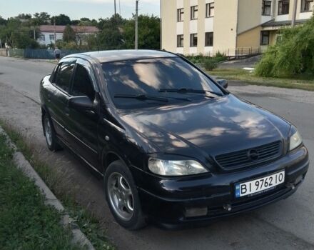 Черный Опель Астра, объемом двигателя 1.6 л и пробегом 193 тыс. км за 2588 $, фото 1 на Automoto.ua