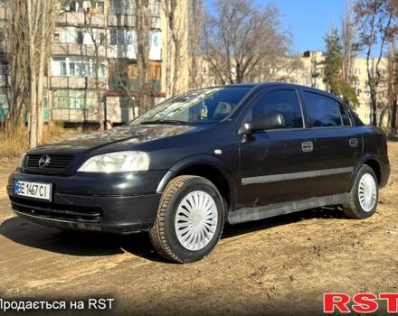 Черный Опель Астра, объемом двигателя 1.4 л и пробегом 211 тыс. км за 3650 $, фото 1 на Automoto.ua