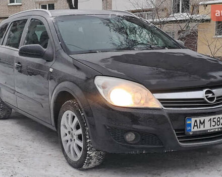 Черный Опель Астра, объемом двигателя 1.6 л и пробегом 199 тыс. км за 4900 $, фото 1 на Automoto.ua
