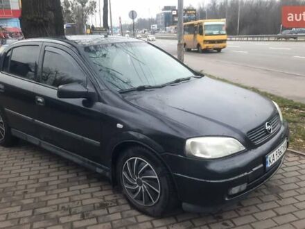 Черный Опель Астра, объемом двигателя 1.6 л и пробегом 277 тыс. км за 3400 $, фото 1 на Automoto.ua