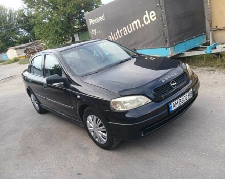 Черный Опель Астра, объемом двигателя 1.4 л и пробегом 212 тыс. км за 3850 $, фото 1 на Automoto.ua