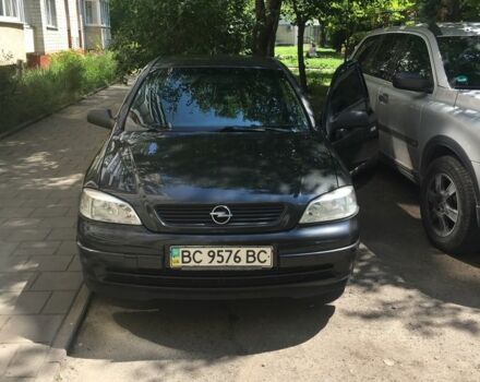 Черный Опель Астра, объемом двигателя 1.4 л и пробегом 267 тыс. км за 3100 $, фото 1 на Automoto.ua