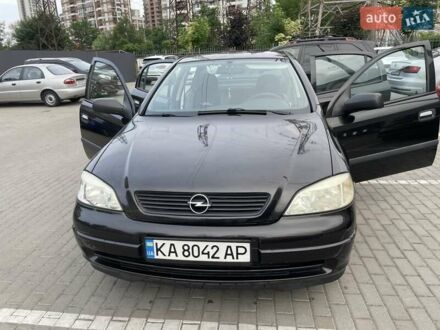 Черный Опель Астра, объемом двигателя 1.4 л и пробегом 95 тыс. км за 3500 $, фото 1 на Automoto.ua