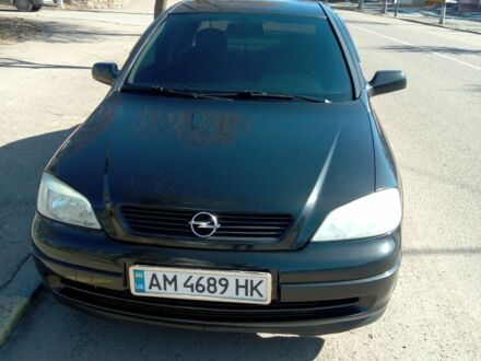 Чорний Опель Астра, об'ємом двигуна 1.6 л та пробігом 164 тис. км за 4400 $, фото 1 на Automoto.ua