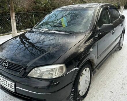 Черный Опель Астра, объемом двигателя 1.4 л и пробегом 620 тыс. км за 2800 $, фото 1 на Automoto.ua