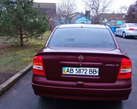 Красный Опель Астра, объемом двигателя 1.4 л и пробегом 160 тыс. км за 3500 $, фото 7 на Automoto.ua