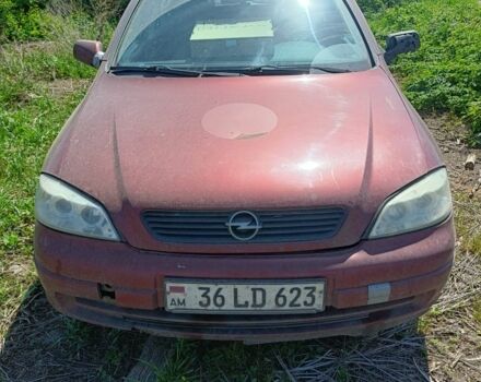 Красный Опель Астра, объемом двигателя 1.6 л и пробегом 255 тыс. км за 1454 $, фото 1 на Automoto.ua