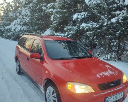 Червоний Опель Астра, об'ємом двигуна 2 л та пробігом 300 тис. км за 2100 $, фото 1 на Automoto.ua