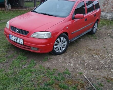 Красный Опель Астра, объемом двигателя 2 л и пробегом 346 тыс. км за 2650 $, фото 1 на Automoto.ua