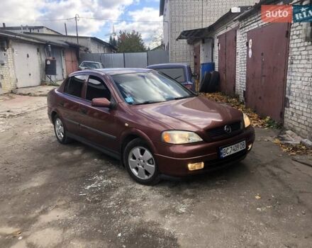 Красный Опель Астра, объемом двигателя 1.6 л и пробегом 177 тыс. км за 3750 $, фото 1 на Automoto.ua
