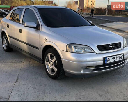 Серый Опель Астра, объемом двигателя 1.6 л и пробегом 244 тыс. км за 3000 $, фото 1 на Automoto.ua