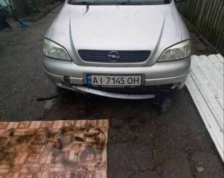 Серый Опель Астра, объемом двигателя 1.6 л и пробегом 250 тыс. км за 1300 $, фото 1 на Automoto.ua