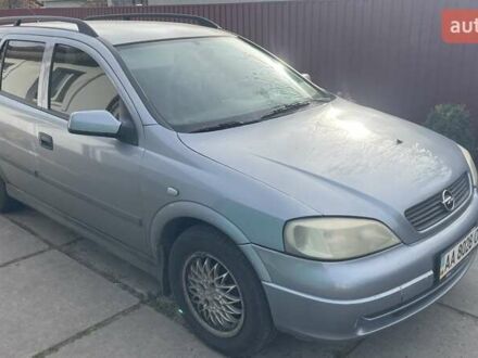 Серый Опель Астра, объемом двигателя 1.6 л и пробегом 190 тыс. км за 3400 $, фото 1 на Automoto.ua