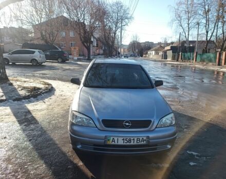 Серый Опель Астра, объемом двигателя 1.4 л и пробегом 250 тыс. км за 4300 $, фото 1 на Automoto.ua