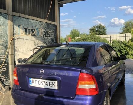 Синий Опель Астра, объемом двигателя 1.6 л и пробегом 384 тыс. км за 1500 $, фото 2 на Automoto.ua