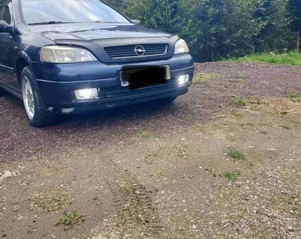 Синий Опель Астра, объемом двигателя 2 л и пробегом 312 тыс. км за 2700 $, фото 1 на Automoto.ua