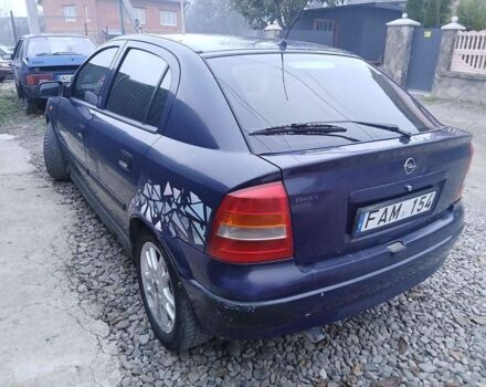 Синий Опель Астра, объемом двигателя 1.6 л и пробегом 280 тыс. км за 950 $, фото 4 на Automoto.ua