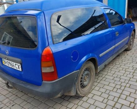 Синий Опель Астра, объемом двигателя 1.7 л и пробегом 219 тыс. км за 3000 $, фото 2 на Automoto.ua