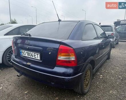 Синий Опель Астра, объемом двигателя 1.6 л и пробегом 240 тыс. км за 3200 $, фото 2 на Automoto.ua