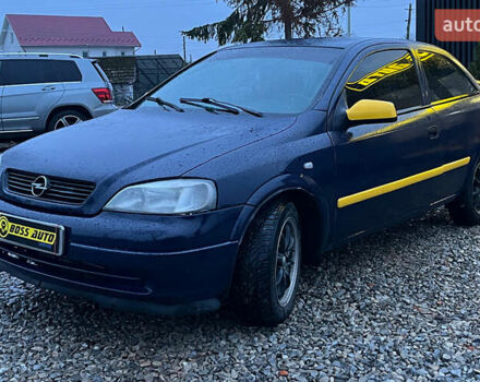 Синий Опель Астра, объемом двигателя 1.4 л и пробегом 347 тыс. км за 3600 $, фото 2 на Automoto.ua