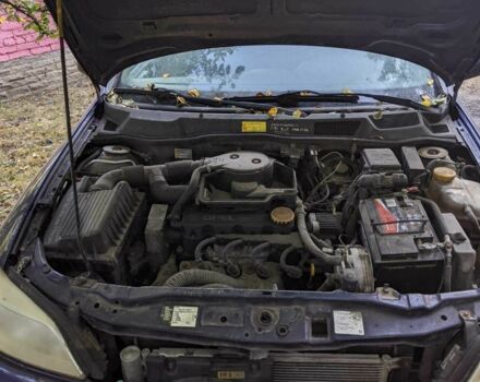 Синий Опель Астра, объемом двигателя 1.6 л и пробегом 270 тыс. км за 850 $, фото 2 на Automoto.ua