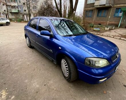 Синий Опель Астра, объемом двигателя 1.6 л и пробегом 289 тыс. км за 3400 $, фото 3 на Automoto.ua