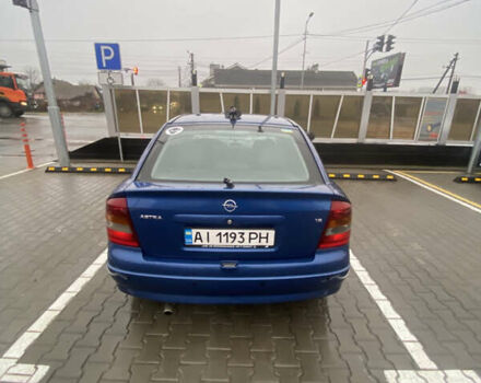 Синий Опель Астра, объемом двигателя 1.6 л и пробегом 239 тыс. км за 3550 $, фото 7 на Automoto.ua