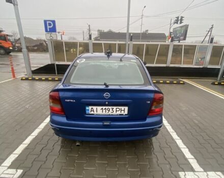 Синий Опель Астра, объемом двигателя 1.6 л и пробегом 239 тыс. км за 3550 $, фото 4 на Automoto.ua