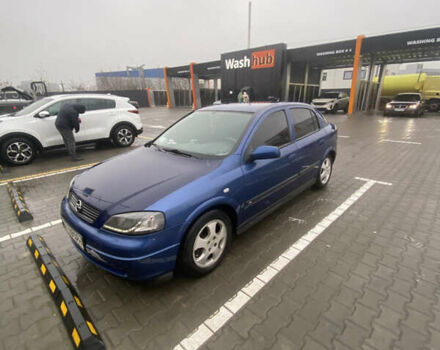 Синий Опель Астра, объемом двигателя 1.6 л и пробегом 239 тыс. км за 3550 $, фото 1 на Automoto.ua