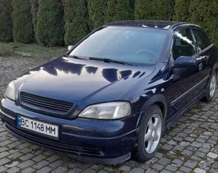 Синий Опель Астра, объемом двигателя 1.6 л и пробегом 375 тыс. км за 2100 $, фото 3 на Automoto.ua