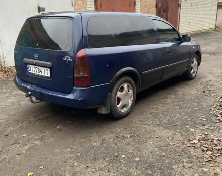 Синий Опель Астра, объемом двигателя 1.7 л и пробегом 200 тыс. км за 1500 $, фото 1 на Automoto.ua
