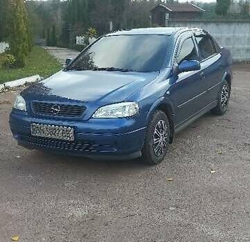 Синий Опель Астра, объемом двигателя 1.6 л и пробегом 200 тыс. км за 4600 $, фото 6 на Automoto.ua