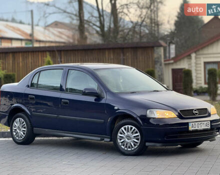 Синий Опель Астра, объемом двигателя 1.4 л и пробегом 170 тыс. км за 3650 $, фото 4 на Automoto.ua