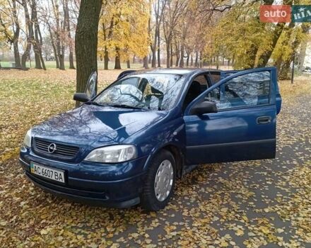 Синий Опель Астра, объемом двигателя 1.4 л и пробегом 110 тыс. км за 2500 $, фото 7 на Automoto.ua