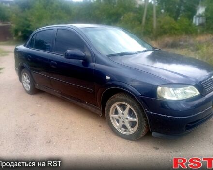 Синий Опель Астра, объемом двигателя 1.4 л и пробегом 208 тыс. км за 2600 $, фото 1 на Automoto.ua