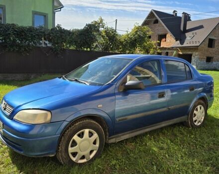 Синий Опель Астра, объемом двигателя 1.4 л и пробегом 227 тыс. км за 2650 $, фото 4 на Automoto.ua