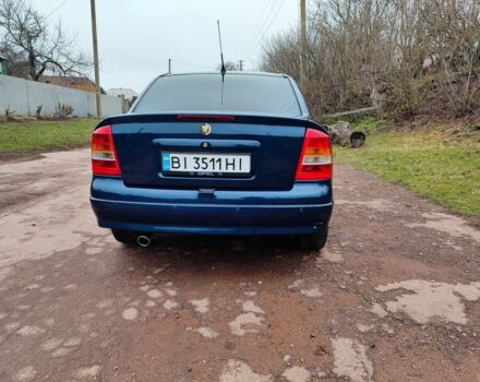 Синий Опель Астра, объемом двигателя 1.4 л и пробегом 280 тыс. км за 3450 $, фото 3 на Automoto.ua