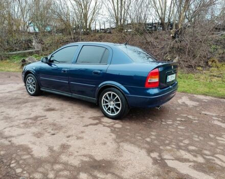 Синий Опель Астра, объемом двигателя 1.4 л и пробегом 280 тыс. км за 3450 $, фото 4 на Automoto.ua