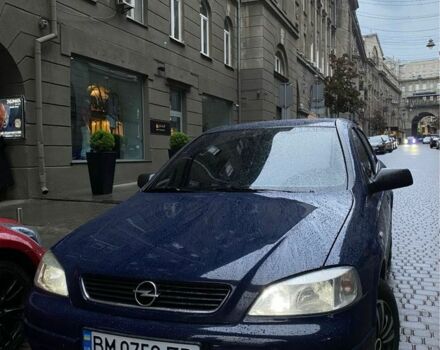 Синий Опель Астра, объемом двигателя 1.4 л и пробегом 155 тыс. км за 4100 $, фото 1 на Automoto.ua