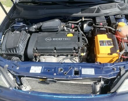 Синий Опель Астра, объемом двигателя 1.6 л и пробегом 215 тыс. км за 3000 $, фото 1 на Automoto.ua