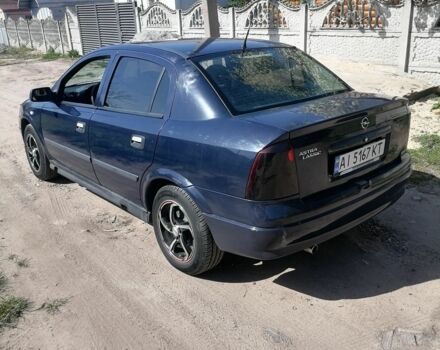 Синий Опель Астра, объемом двигателя 1.6 л и пробегом 215 тыс. км за 3000 $, фото 4 на Automoto.ua