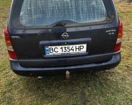 Синий Опель Астра, объемом двигателя 2 л и пробегом 300 тыс. км за 1650 $, фото 3 на Automoto.ua