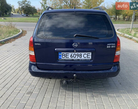 Синий Опель Астра, объемом двигателя 2 л и пробегом 359 тыс. км за 3000 $, фото 5 на Automoto.ua