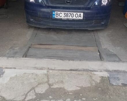 Синий Опель Астра, объемом двигателя 1.7 л и пробегом 447 тыс. км за 2300 $, фото 1 на Automoto.ua