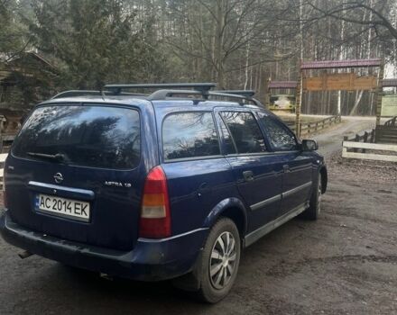 Синий Опель Астра, объемом двигателя 1.6 л и пробегом 342 тыс. км за 3200 $, фото 3 на Automoto.ua