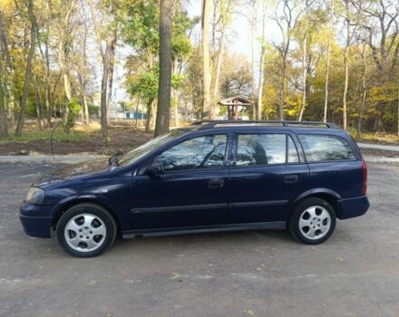 Синій Опель Астра, об'ємом двигуна 2 л та пробігом 310 тис. км за 1600 $, фото 1 на Automoto.ua