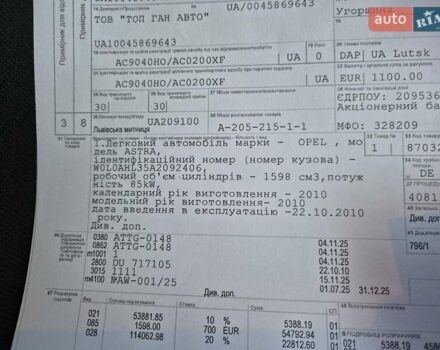 Синій Опель Астра, об'ємом двигуна 1.6 л та пробігом 208 тис. км за 5650 $, фото 84 на Automoto.ua